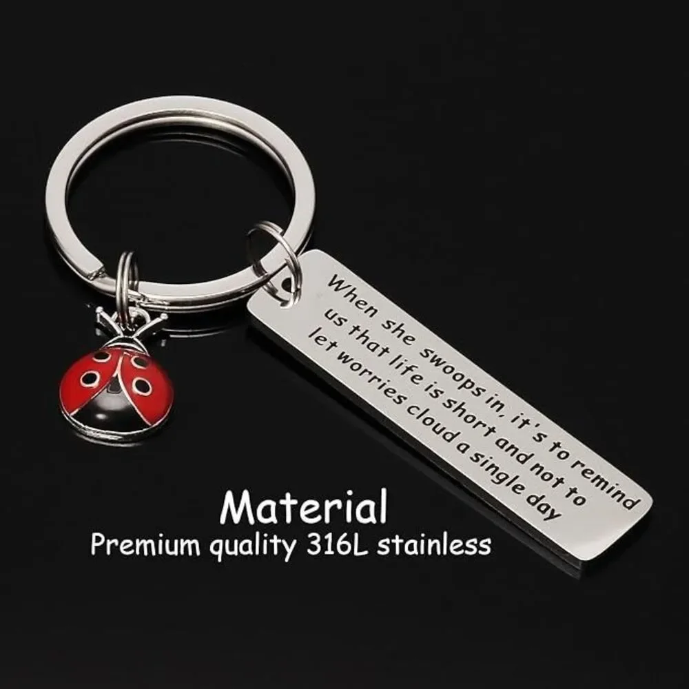 Ladybug Keychain Gifts for Women, 